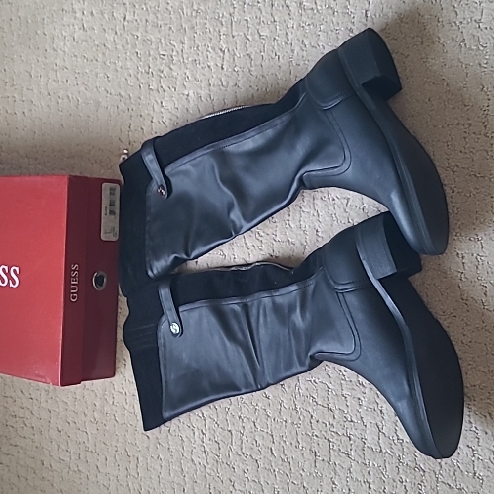 Womens black guess boots